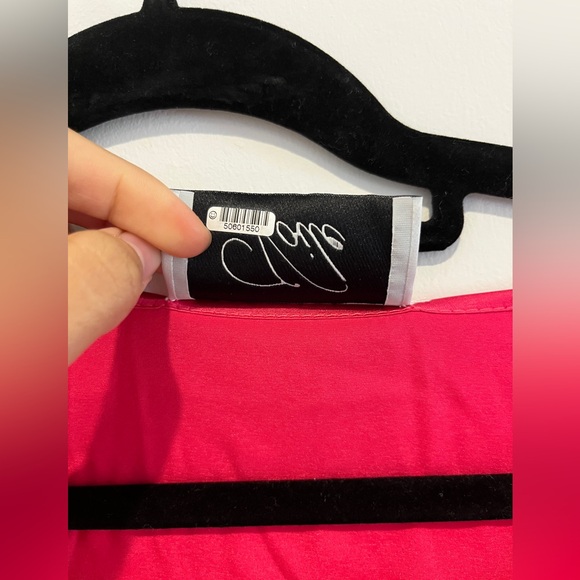 Red Satin Women's Top - Picture 5 of 8